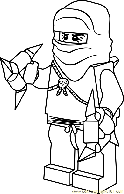 Ninjago phantom ninja coloring page for kids