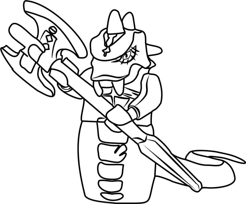 Skalidor ninjago coloring page