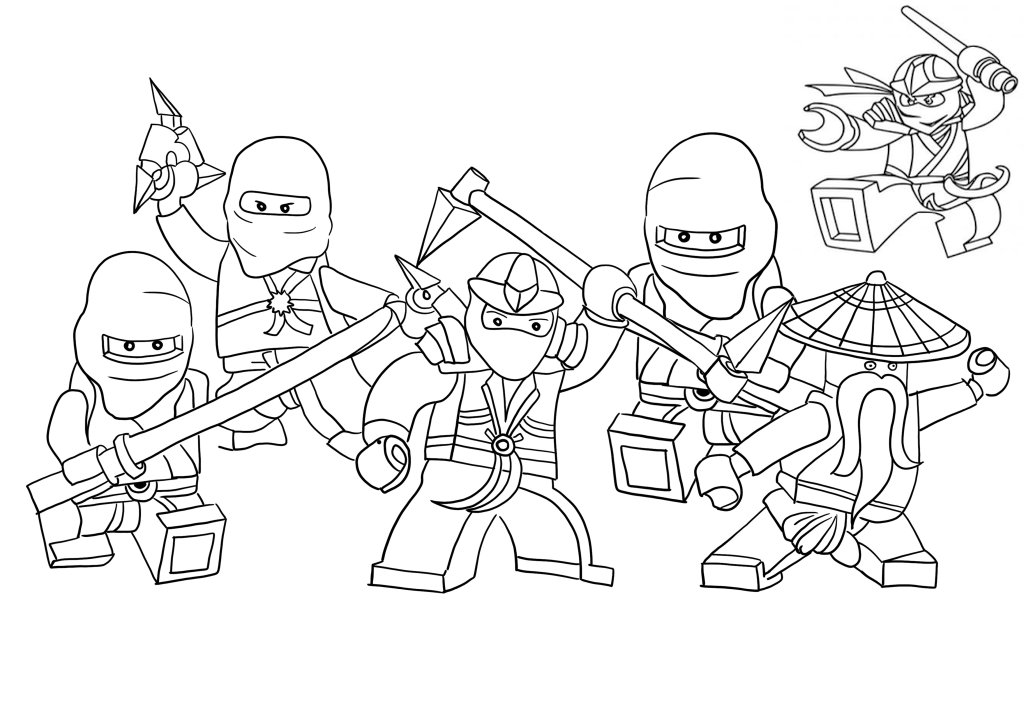 Ninjago coloring page