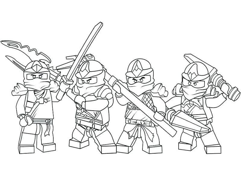 Lego ninjago coloring pages pdf to improve your kids coloring skill