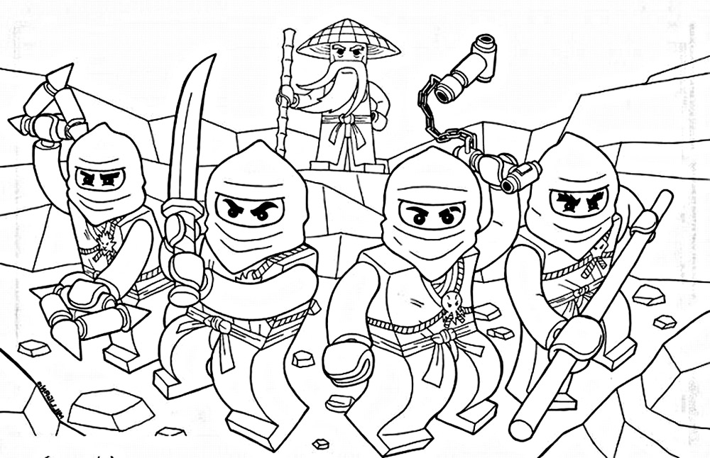 Ninjago coloring pages images free printable