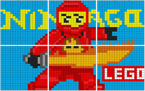 Lego ninjago coloring mural