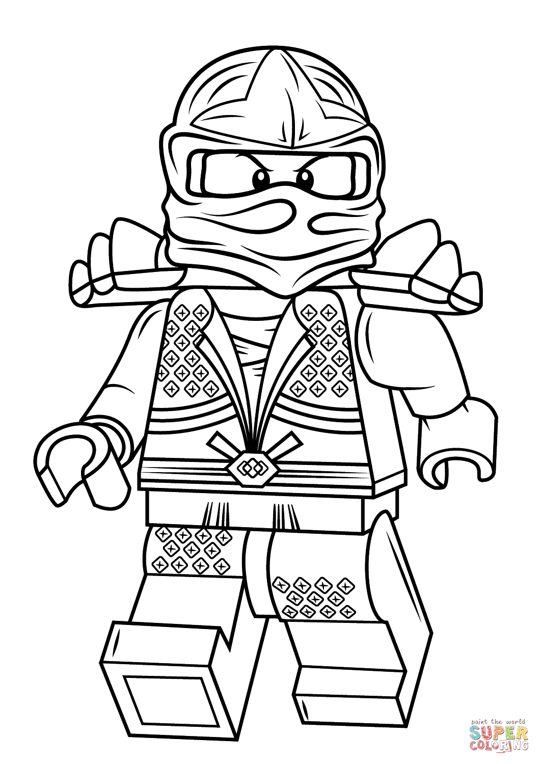 Lego ninjago lloyd zx coloring page free printable coloring pages