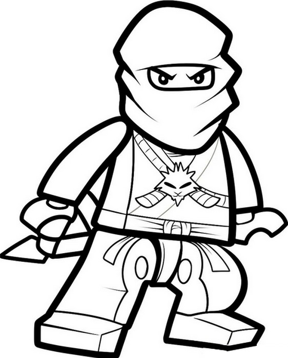 Coloring page ninjago zane