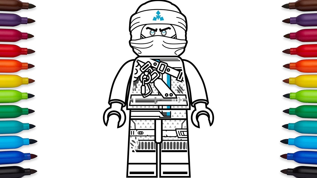 How to draw lego zane from ninjago hunted