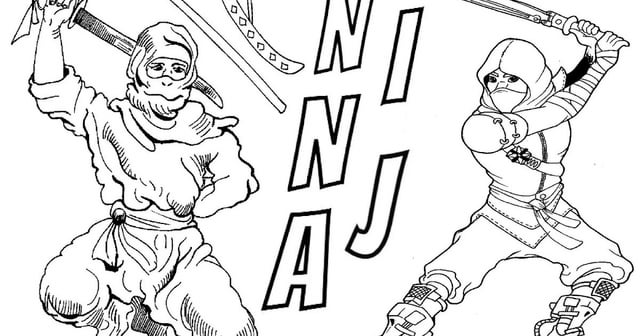 Free ninja coloring pages rcoloringpagespdf