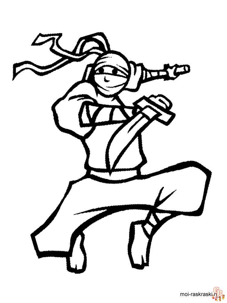 Ninja coloring pages