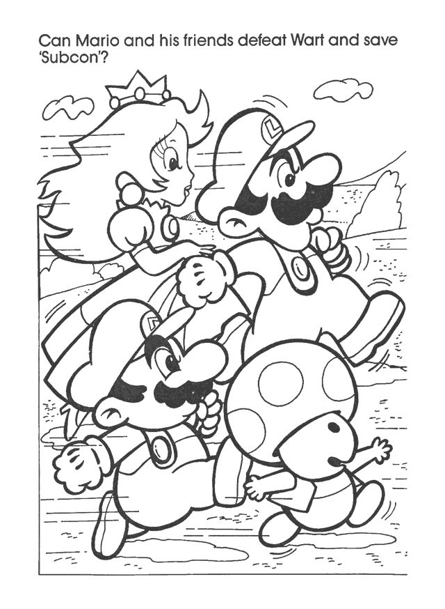 Nintendo coloring book