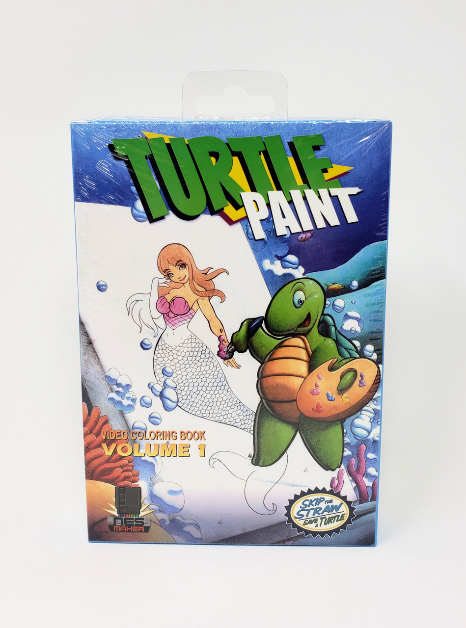 Turtle paint video coloring book volume