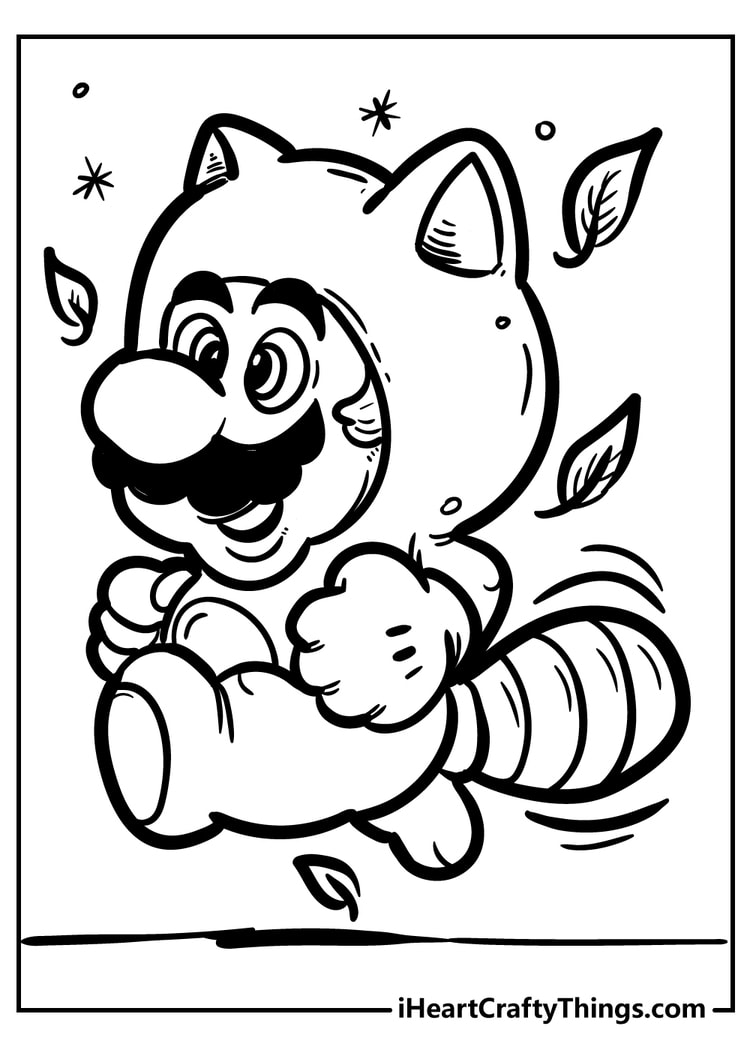 Super mario bros coloring pages free printables