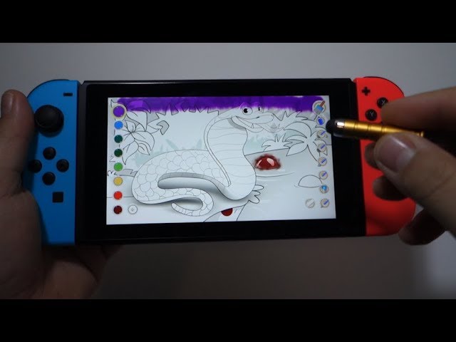 Coloring book nintendo switch gameplay