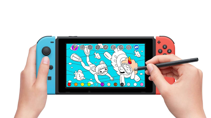 Ic coloring book draw for switch