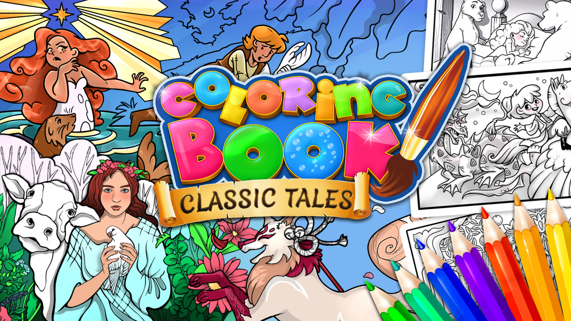 Coloring book classic tales