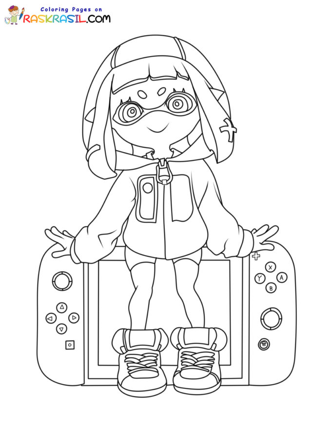 Nintendo switch coloring pages