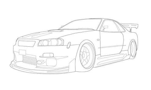 Image result for nissan skyline gtr to draw nissan skyline skyline gtr skyline drawing