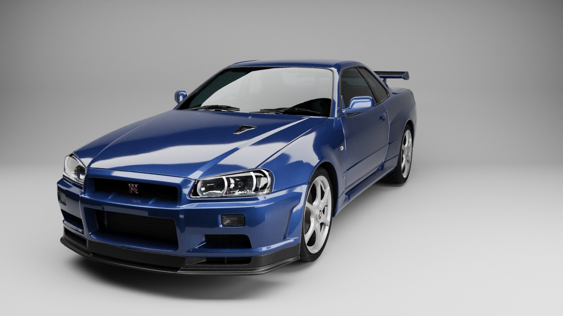 D nissan skyline gtr r v