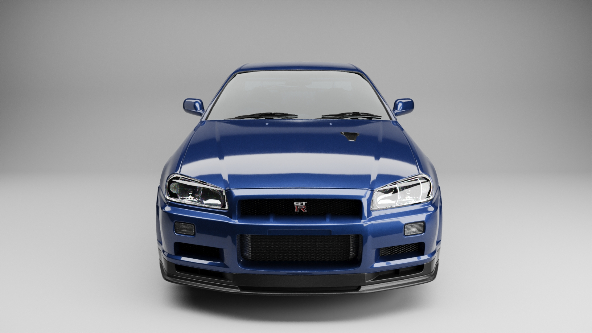 D nissan skyline gtr r v