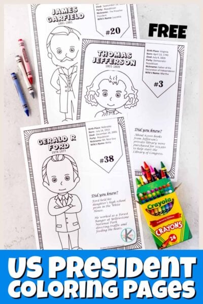 Ð free printable president coloring pages w interesting facts