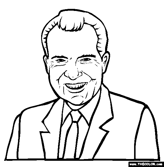 Presidents online coloring pages