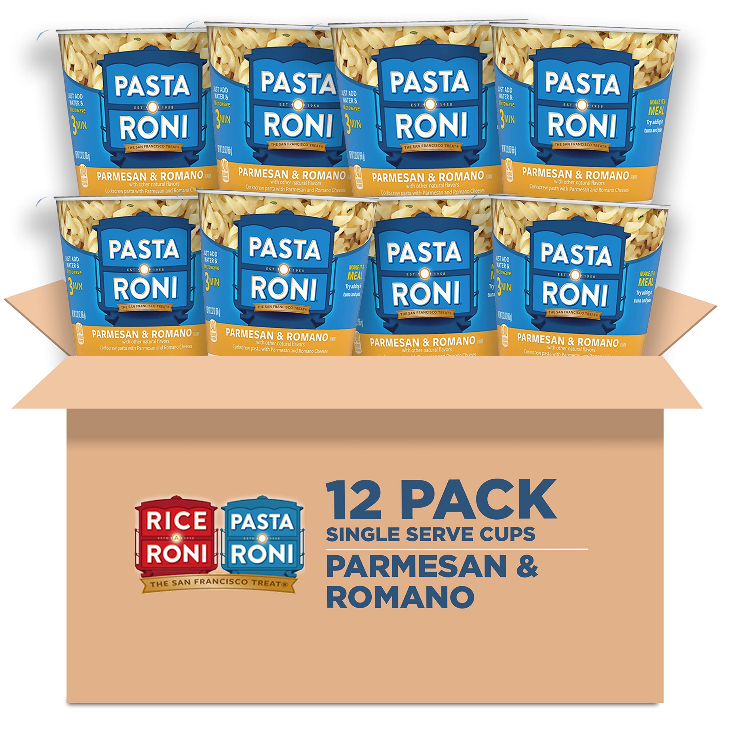 Quaker roni cups mix oz pack of cups parmesan romano cheese pasta ounce pack of everything else