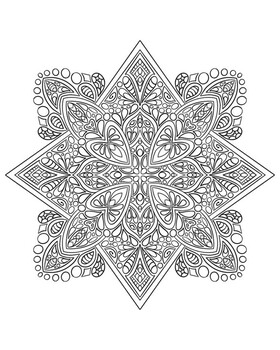 Mandala coloring pages no by allie mae creations tpt