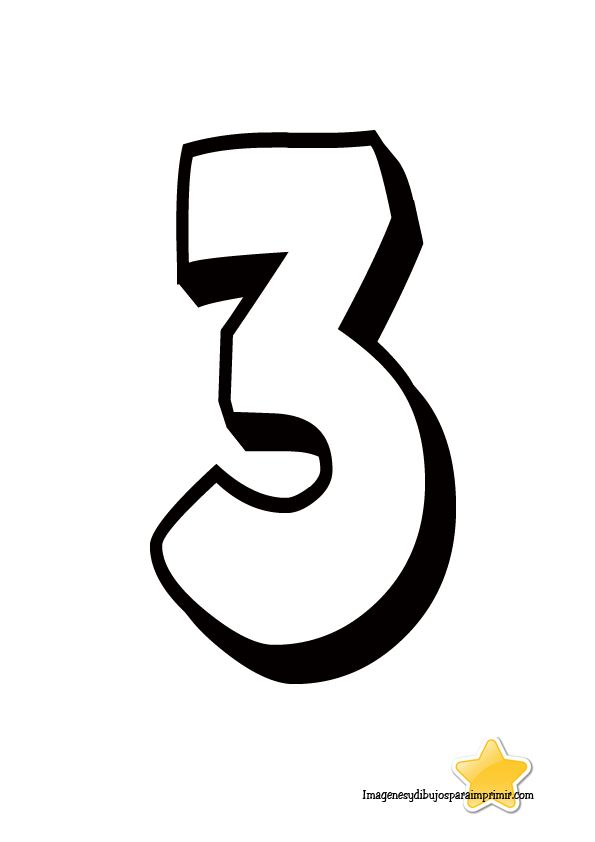 Tres para imprimir numbers preschool magic book lettering