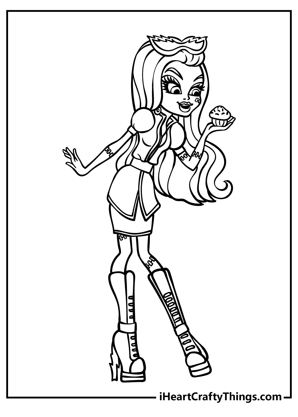 Monster high coloring pages free printables