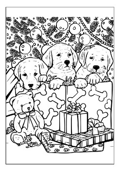 Delightful christmas animal coloring sheets for kids of all ages pages