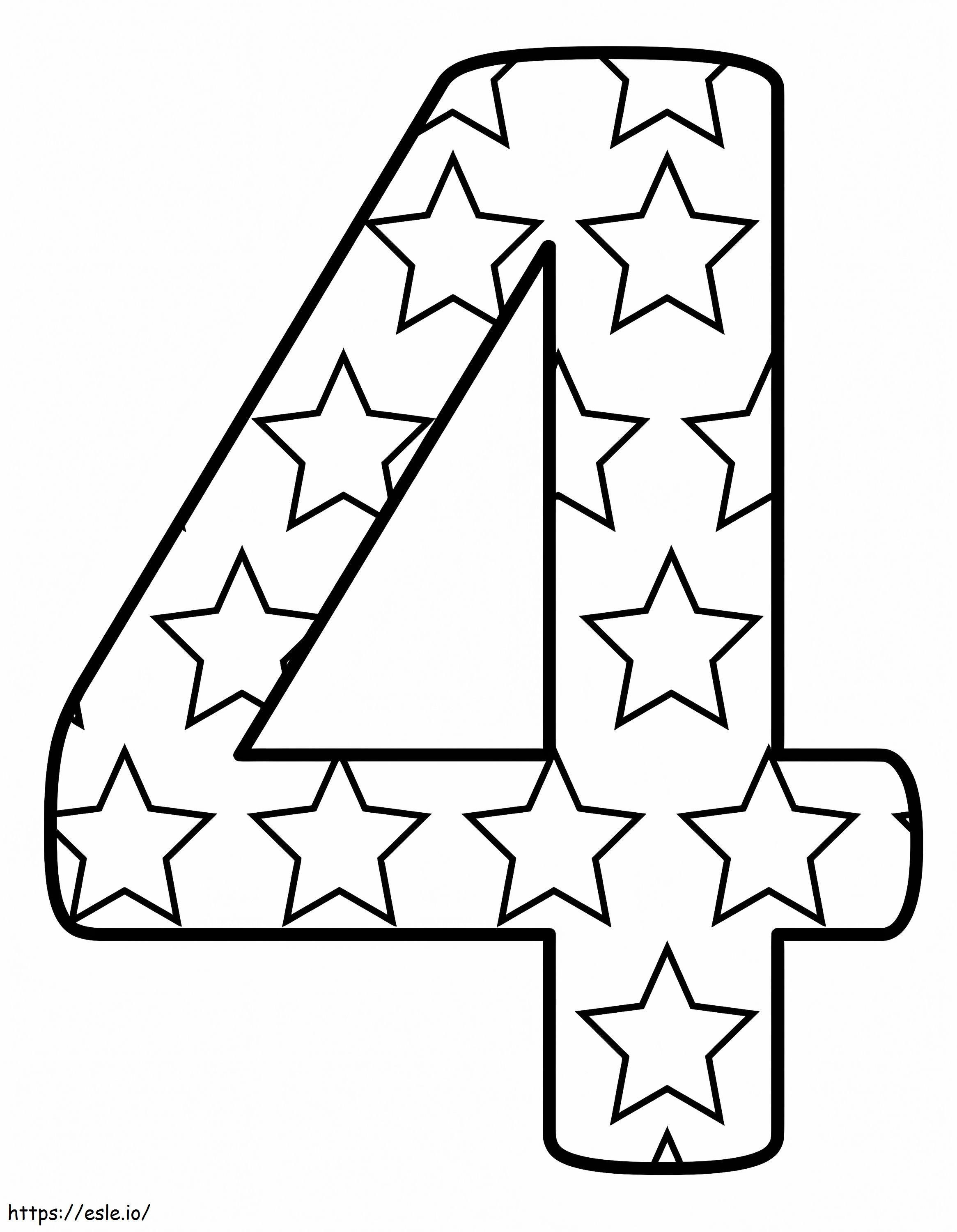 Free printable number coloring page