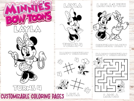 Minnie mouse printable coloring pages