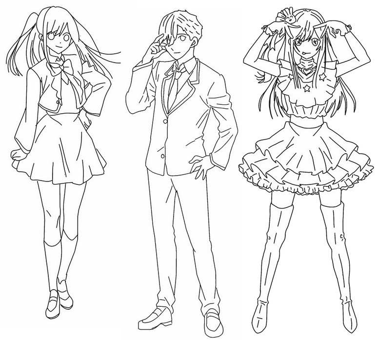 Coloring pages oshi no ko