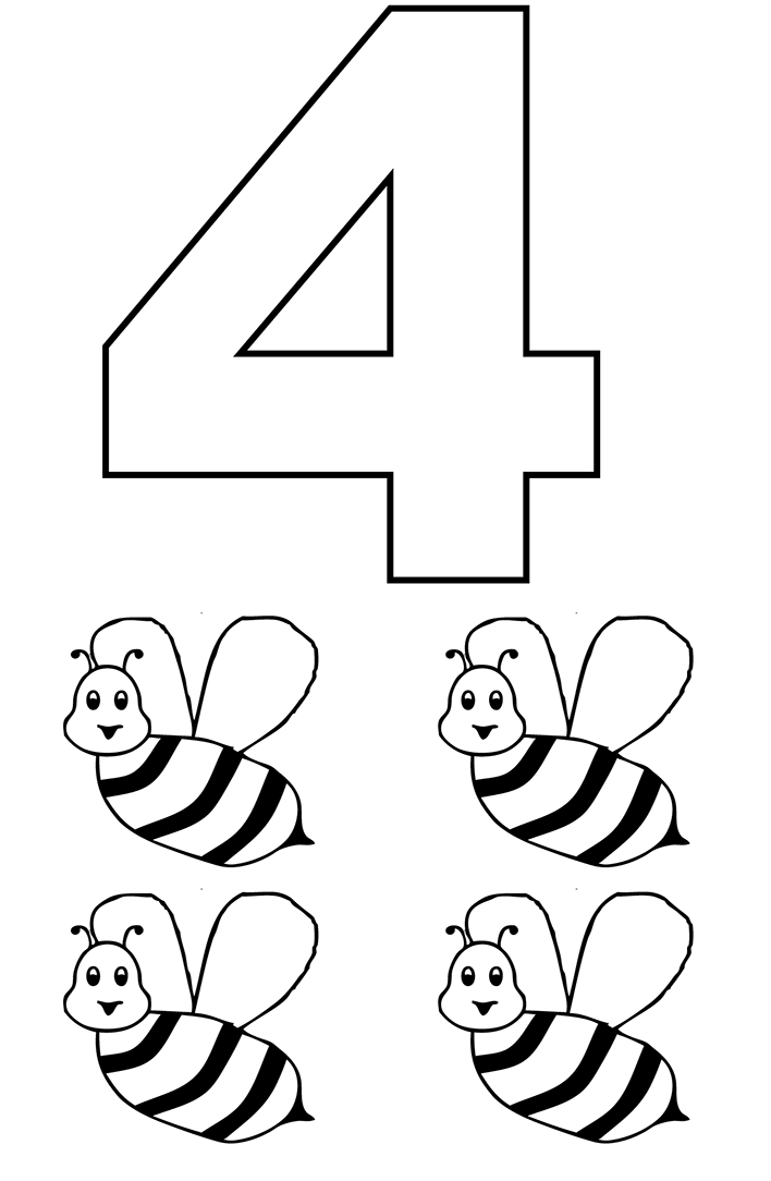 Number coloring pages