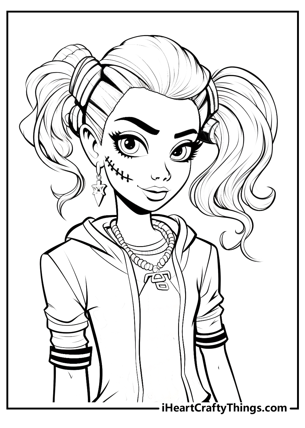 Monster high coloring pages free printables