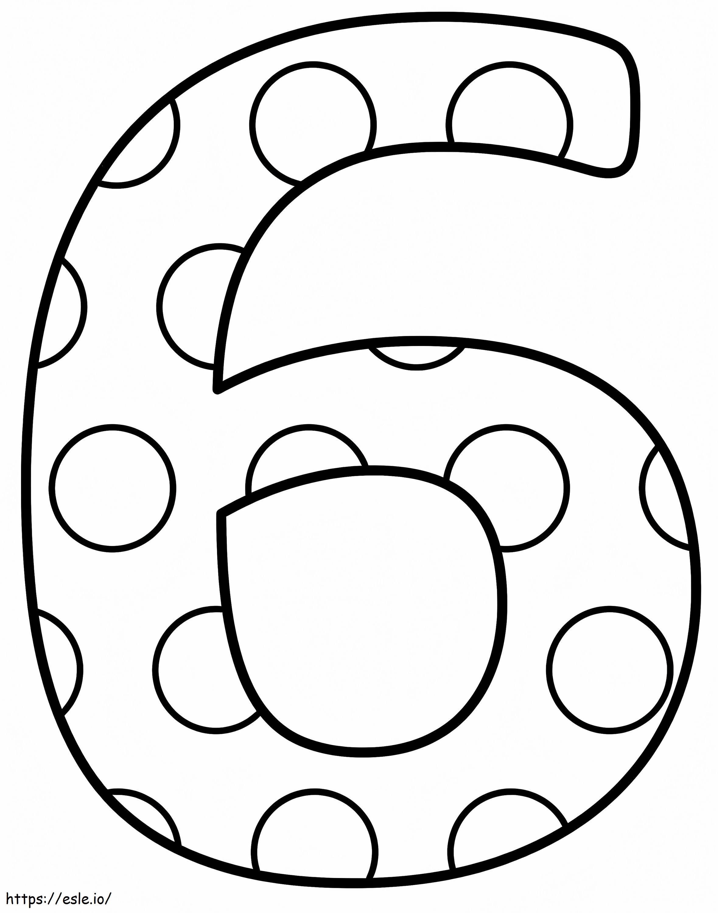 Number printable coloring page
