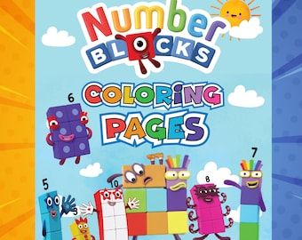 Number blocks coloring pages number blocks coloring book pdf