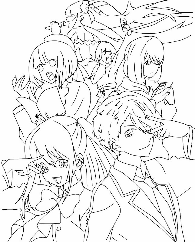 Coloring pages oshi no ko