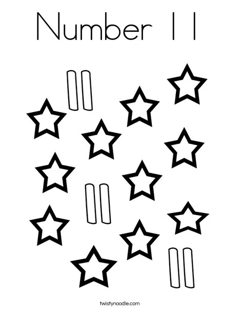 Number coloring page