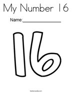 Number coloring pages