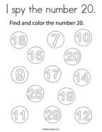 Number coloring pages