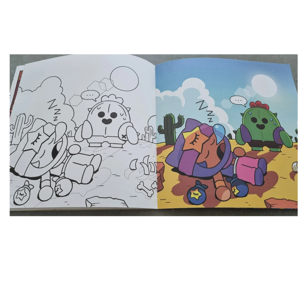 Official brawl stars character coloring book nice print good quality tracking no