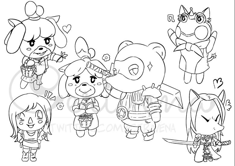 Animal crossing x final fantasy crossover