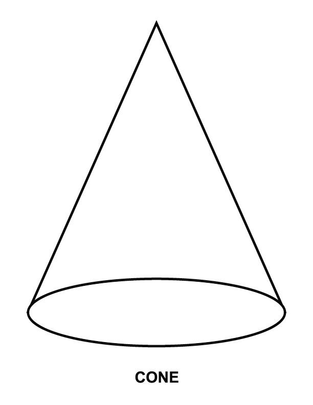 Cone coloring page download free cone coloring page for kids best coloring pages