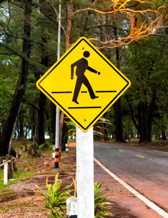 Pedestrian crossing sign what does it mean