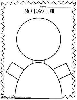 No david coloring by keeping it sunny in kinder tpt