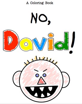 No david a coloring book by reading girl xoxo tpt