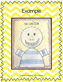 No david coloring by keeping it sunny in kinder tpt