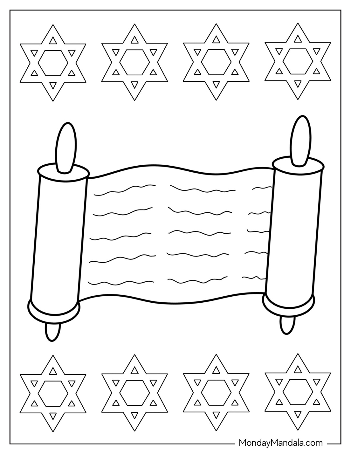 Hanukkah coloring pages free pdf printables