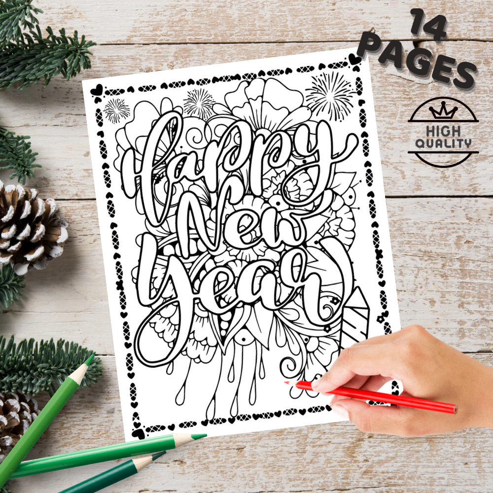 New year coloring pages no prep new year coloring pages made by teachers