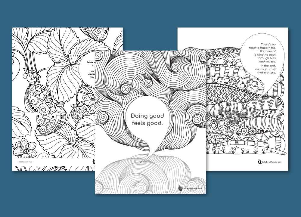 Mindfulness coloring pages