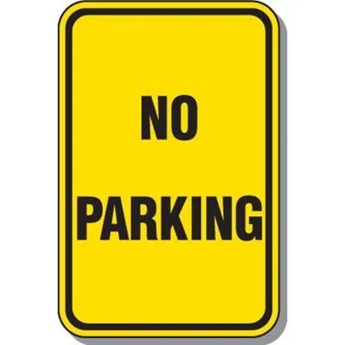 No parking sign